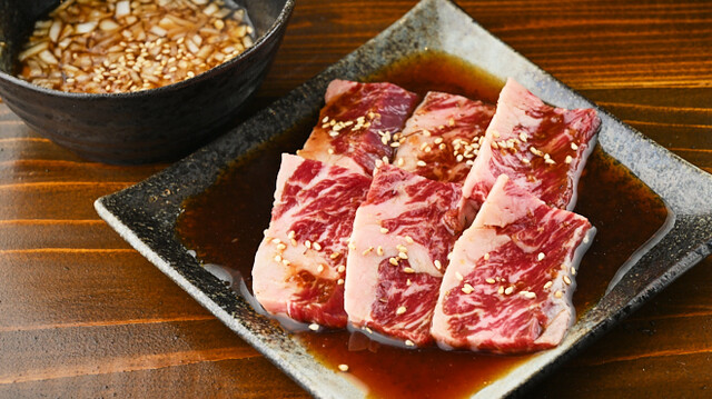 タレで味付けした肉
